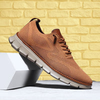 Men's Orthopedic Walking Shoes | Wide Toe Box with Leather Trim Back