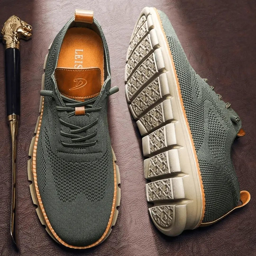 Men's Oxford Knit Sneakers | Ultra-Cushioned Breathable Fit Hero