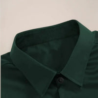 Men's Oxford Shirt | Slim Fit Long Sleeve Notched Collar Full