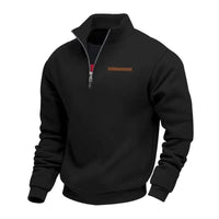 Men's Quarter Zip Mock Neck Sweatshirt | Soft Lined Warm Fit Full