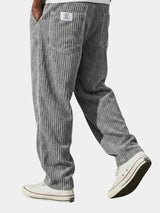 Men's Relaxed Corduroy Trousers | Textured Fit Back Pocket