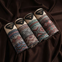 Men's Retro Fair Isle Cotton Boxer Briefs Detail