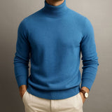 Men's Ribbed Turtleneck Sweater | Slim Fit Soft Knit
