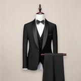 Men's Slim Fit 3-Piece Tuxedo Suit | Shawl Collar Formal Set