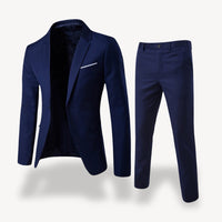 Men's Slim Formal Suit | Two-Piece with Pocket Square Hero