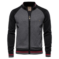 Men's Smart Comfort Cardigan | Slim Fit Raglan Sleeve Front