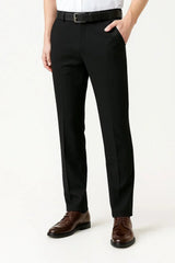 Men's Stretch Comfortable Dress Trousers | Flat Front Smart Fit