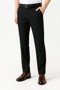 Men's Stretch Comfortable Dress Pants | Flat Front Smart Fit Hero