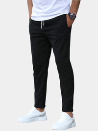Men's Stretch Cotton Trousers with Drawstring Waist Hero