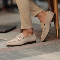 Men's Suede Comfortable Slip-On Loafers - back