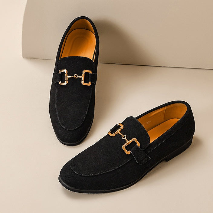 Men's Suede Comfortable Slip-On Loafers - front