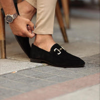 Men's Suede Comfortable Slip-On Loafers - lifestyle