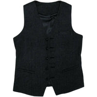 Men's Tweed Wedding 3-Piece Suit | Waistcoat Tailored Formal Set View 25