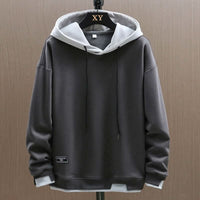 Men's Two Tone Hoodie | Relaxed Fit Contrast Hood Back