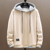 Men's Two Tone Hoodie | Relaxed Fit Contrast Hood Close Up