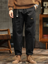Men's Vintage Casual Trousers | Utility Fit with Rolled Cuff Alternate