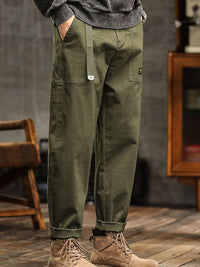 Men's Vintage Casual Trousers | Utility Fit with Rolled Cuff Lifestyle