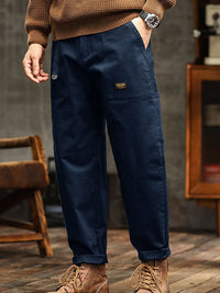 Men's Vintage Casual Trousers | Utility Fit with Rolled Cuff View 14