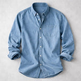 Men's Vintage Cotton Shirt | Chambray Relaxed Fit