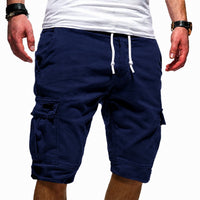 Men's Walking Cargo Summer Shorts with Side Pockets Back