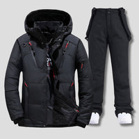 Men's Weather-Resistant Ski Suit | Bib Suspender Snow Set Hero