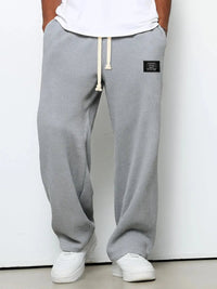 Men's Wide Leg Oxford Trousers | Comfortable Fit City Wear Side