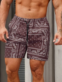 Men's Comfortable Bandana Print Swim Shorts - back