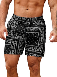 Men's Comfortable Bandana Print Swim Shorts - hero