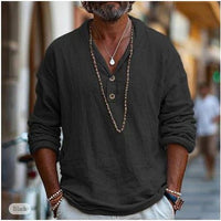 Men's Lightweight Long Sleeve Hoodie Shirt - back