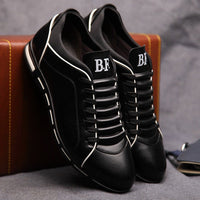 Men's Low Top Leather Sneakers | Lace Up - back