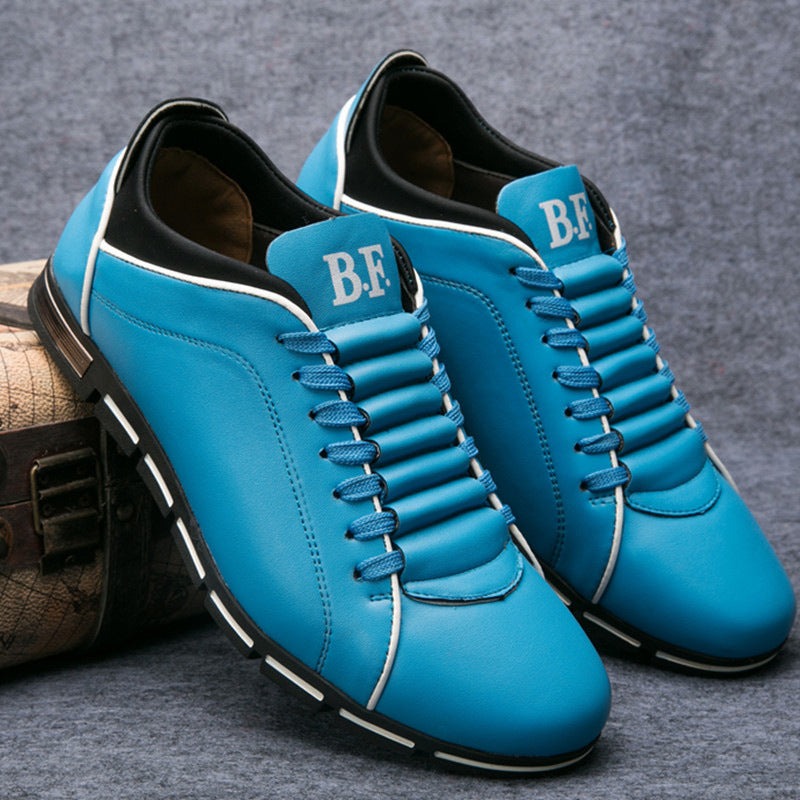 Men's Low Top Leather Sneakers | Lace Up - detail