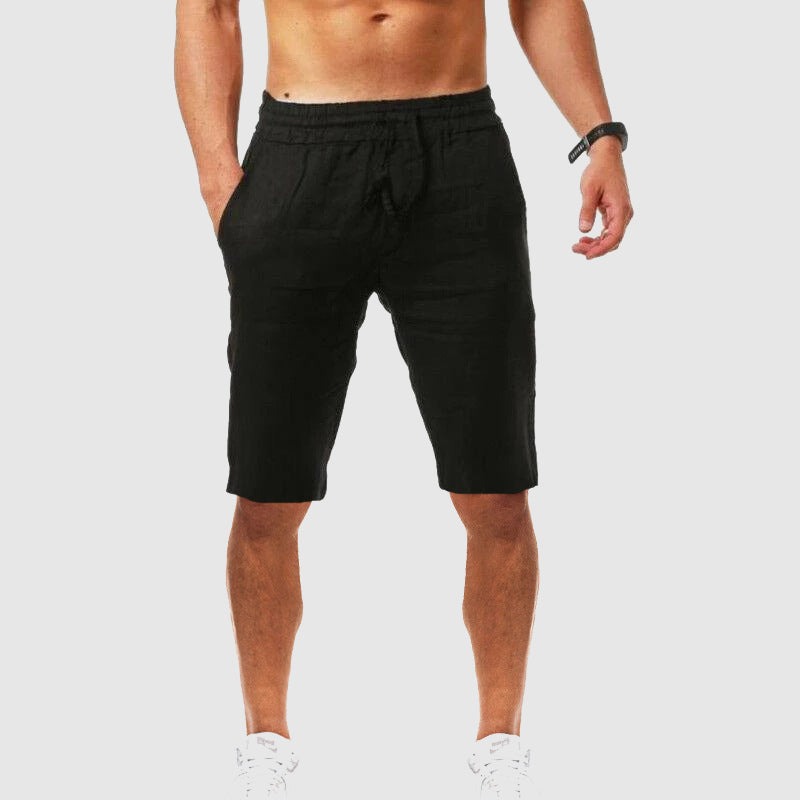 Men's Summer Shorts | Drawstring Knee Length - back