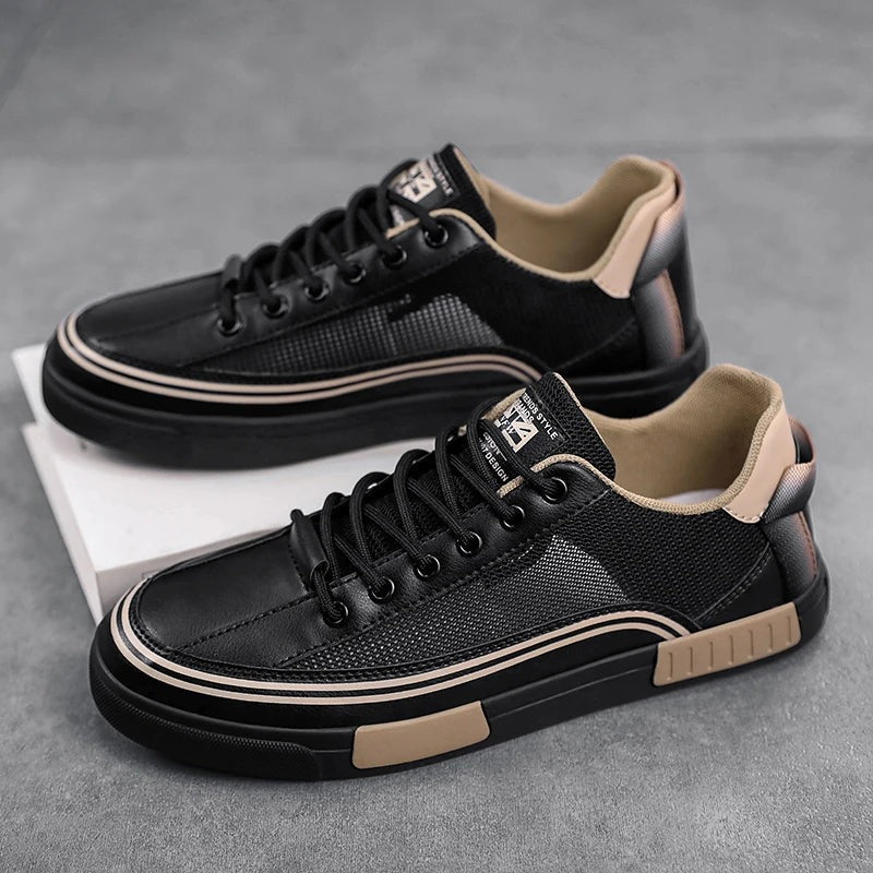 Mesh Low-Top Lace-Up Mesh Sneakers - lifestyle
