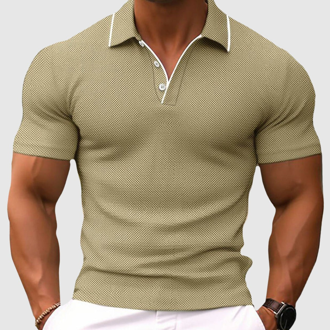 Polo Shirt | Men's Ribbed Short Sleeve - hero