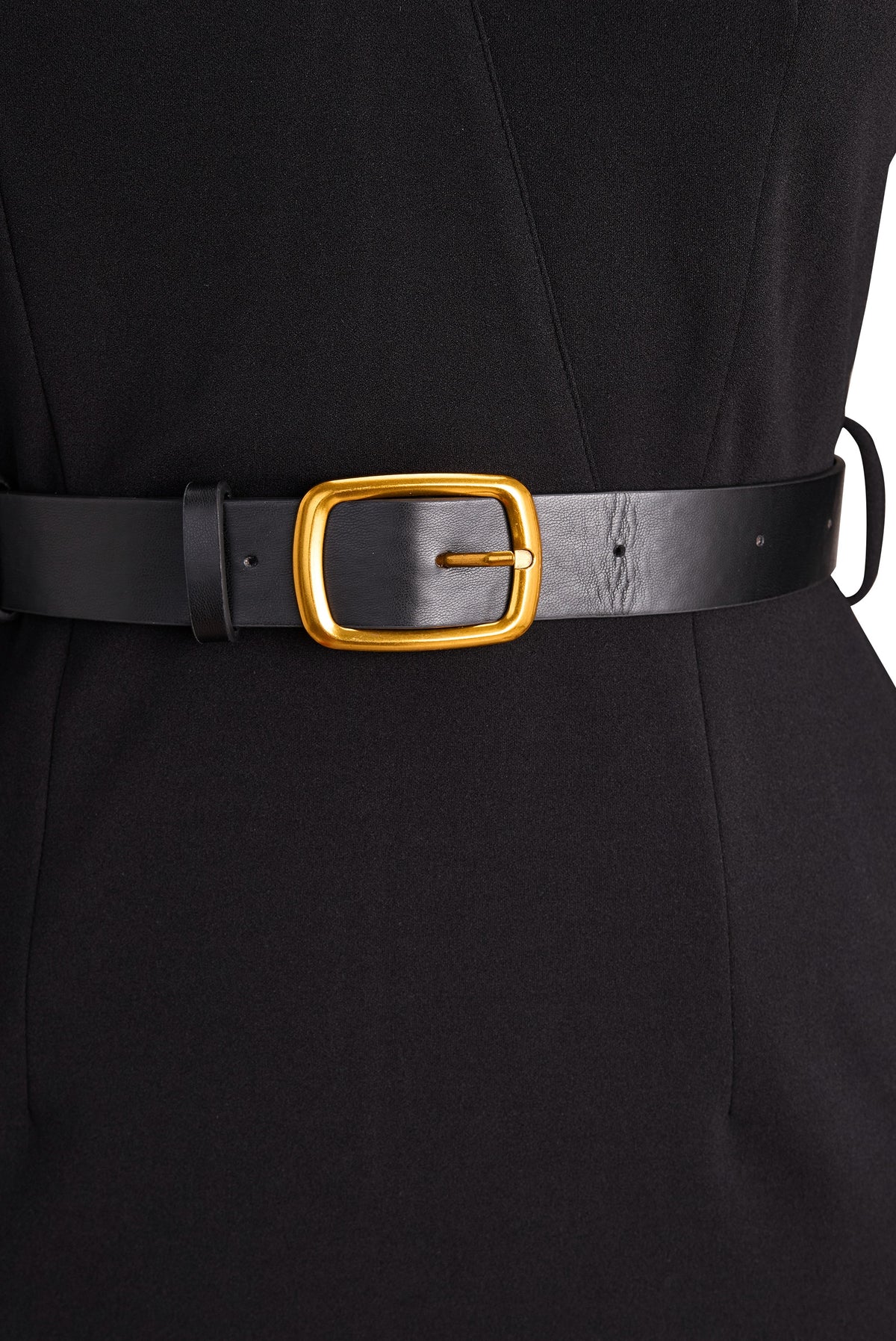 Refined Elegant Pencil Dress | Belted V Neck - look