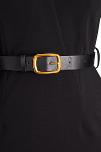 Refined Elegant Pencil Dress | Belted V Neck - look