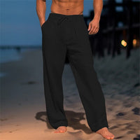 Relaxed Trousers Men's Drawstring Pleated - side