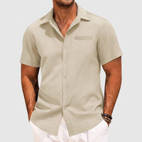 Summer Shirt | Men's Short Sleeve Button Up - lifestyle