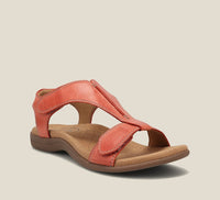 Women's Adjustable T-Strap Leather Sandals - hero