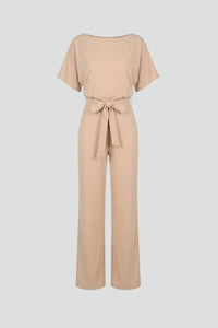 Women's Batwing Sleeve Jumpsuit | Belted Wide Leg Full Length Hero