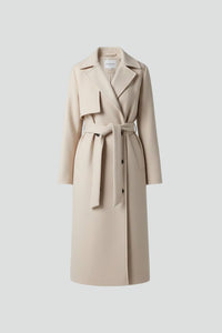 Women's Belted Double-Breasted Long Coat | Storm Flap Pocket Hero