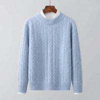 Women's Cable Knit Crew Neck Sweater | Lightweight Warm Classic Fit Hero