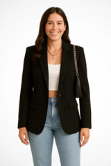 Women's Chic and Elegant Blazer | Single Button Tailored Fit