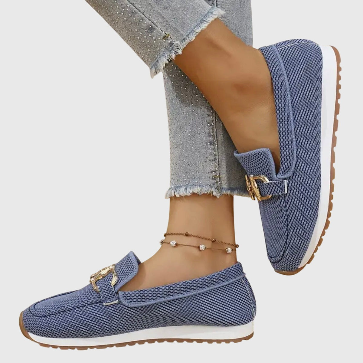 Women's Comfort Loafers | Slip On Mesh - close-up