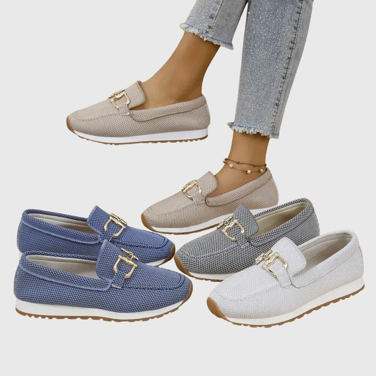 Women's Comfort Loafers | Slip On Mesh - look