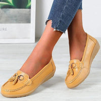 Women's Comfort Loafers | Tassel Slip On - lifestyle