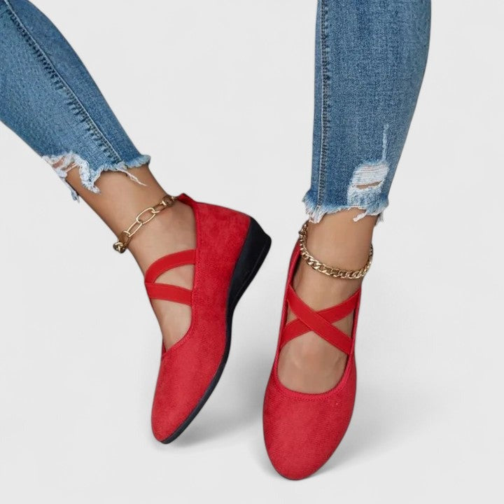 Women's Comfort Shoes | Cross Strap - side