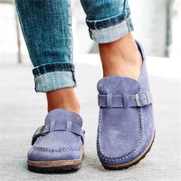 Women's Comfort Slip-Ons | Buckle Strap - detail