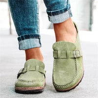 Women's Comfort Slip-Ons | Buckle Strap - side
