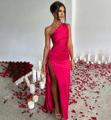 Women's Elegant Evening Maxi Dress | Wedding Guest One Shoulder